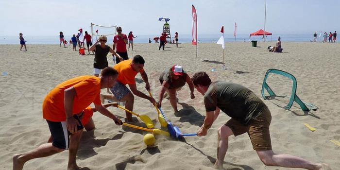 beach olympics teambuilding in Marbella
