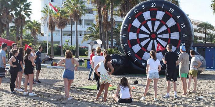 beach olympics teambuilding in Marbella