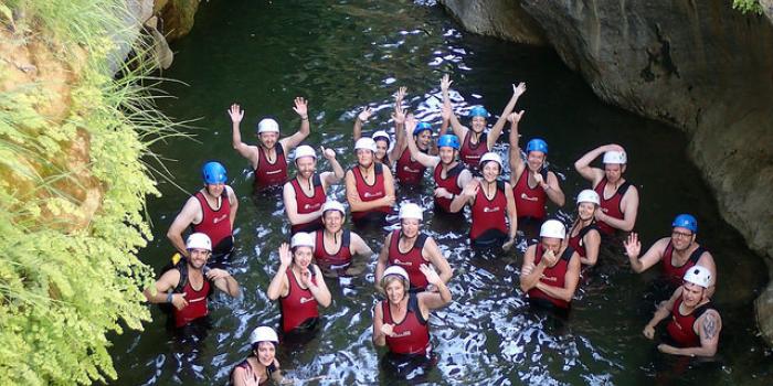 barranquismo para grupos en marbella