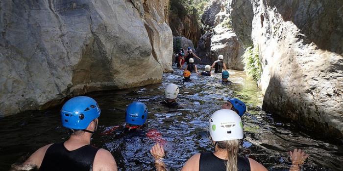 barranquismo para grupos en marbella