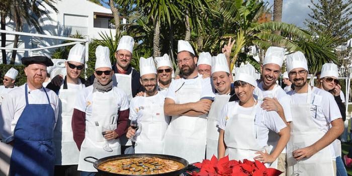 paella workshop activity teamwork in Marbs