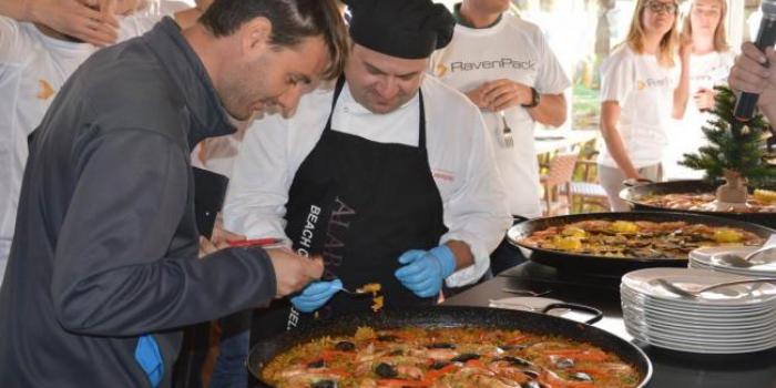 paella workshop activity teamwork in Marbs