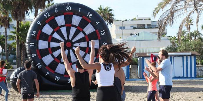 beach olympics teambuilding in Marbella