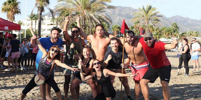 beach olympics teambuilding in Marbella