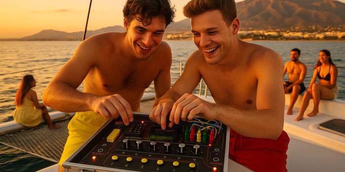 escape boat teambuilding estepona marbella