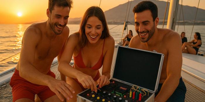 escape boat teambuilding estepona